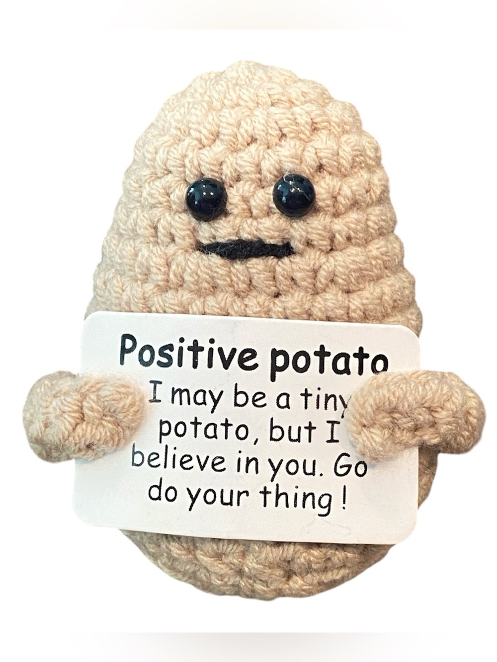Motivational Crocheted Plush (NWOT)